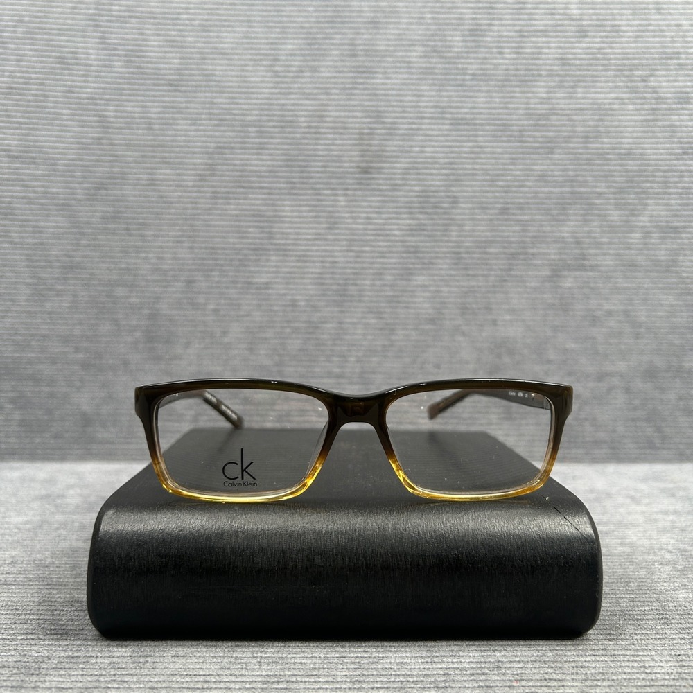 Calvin Klein CK5794 202 Brown Gradient Rectangular y2k Eyeglasses Frames 52-16